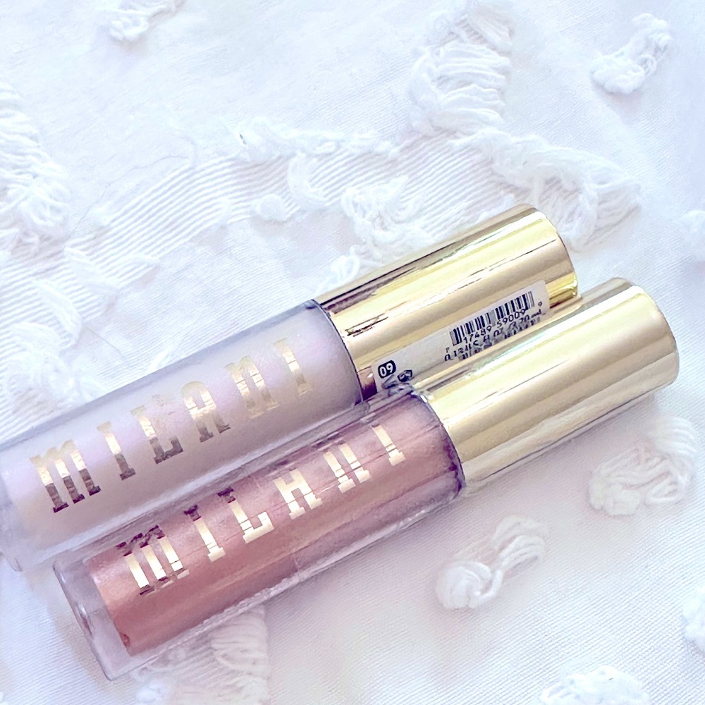 NEW: 2pc Milani Crime Liquid Lipstick Gloss- Nude Shade +Moonlight
